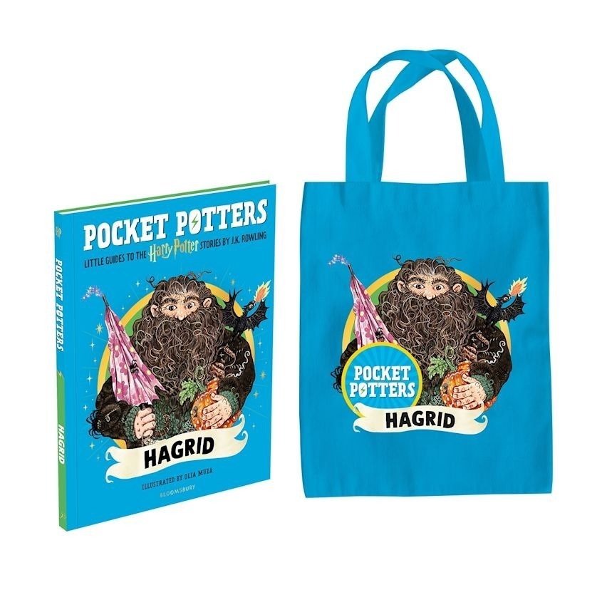 📔哈利波特 口袋波特：角色迷你指南+托特包【英文版】精裝書 Pocket Potters Harry 魔法口袋書-海格