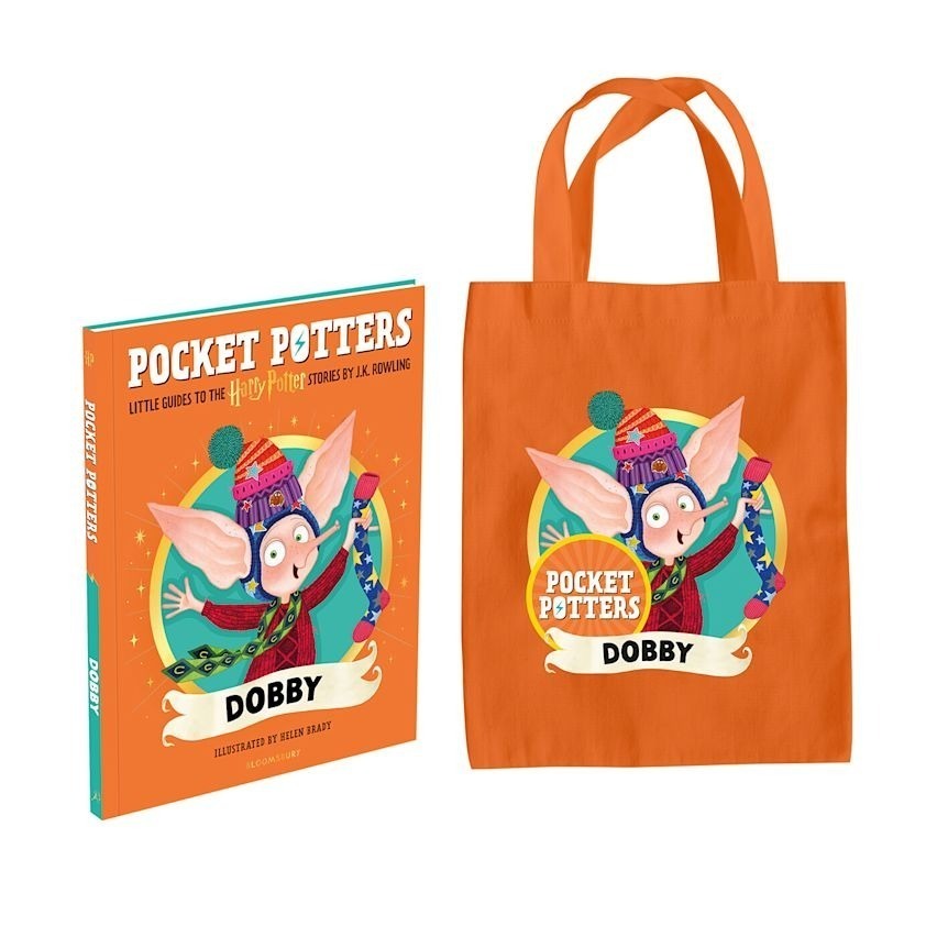 📔哈利波特 口袋波特：角色迷你指南+托特包【英文版】精裝書 Pocket Potters Harry 魔法口袋書-多比