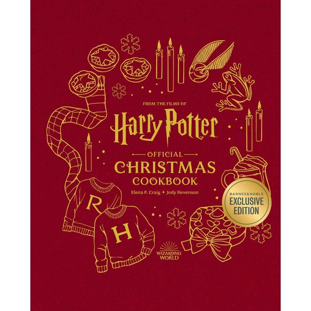 📔哈利波特 官方聖誕食譜【英文版】精裝書Harry Potter Official ChristmasCookbook-美國B&N限定版 官方聖誕食譜