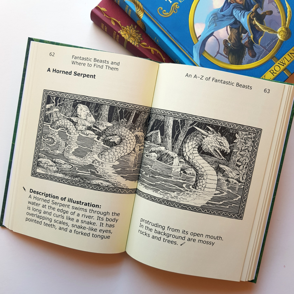 📔哈利波特 怪獸與牠們的產地【英國版】精裝書 霍格華茲圖書館系列 Harry Potter J.K.Rowling-細節圖2