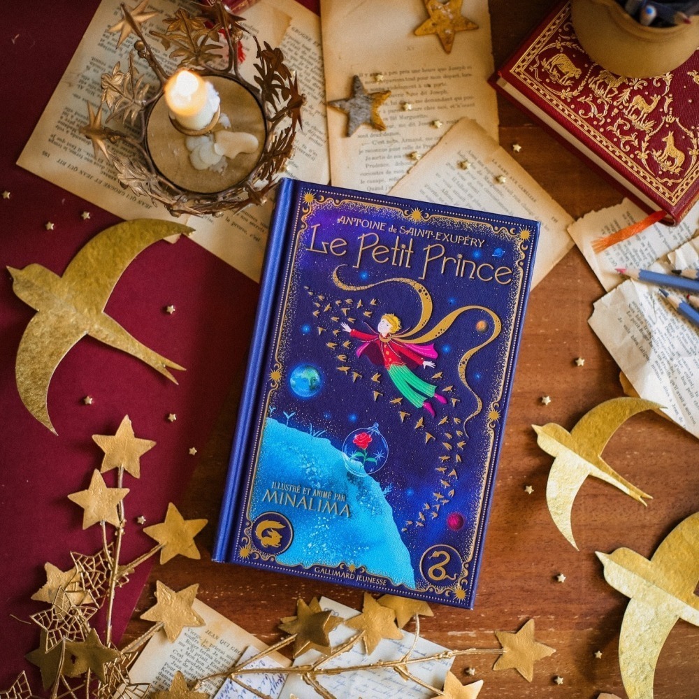 📔 MinaLima 互動機關書 小王子【英文&法文版】精裝書 The Little Prince 聖修伯里