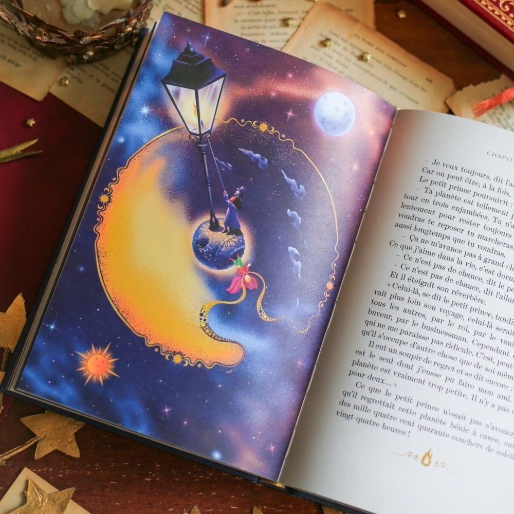 📔 MinaLima 互動機關書 小王子【英文&法文版】精裝書 The Little Prince 聖修伯里-細節圖4
