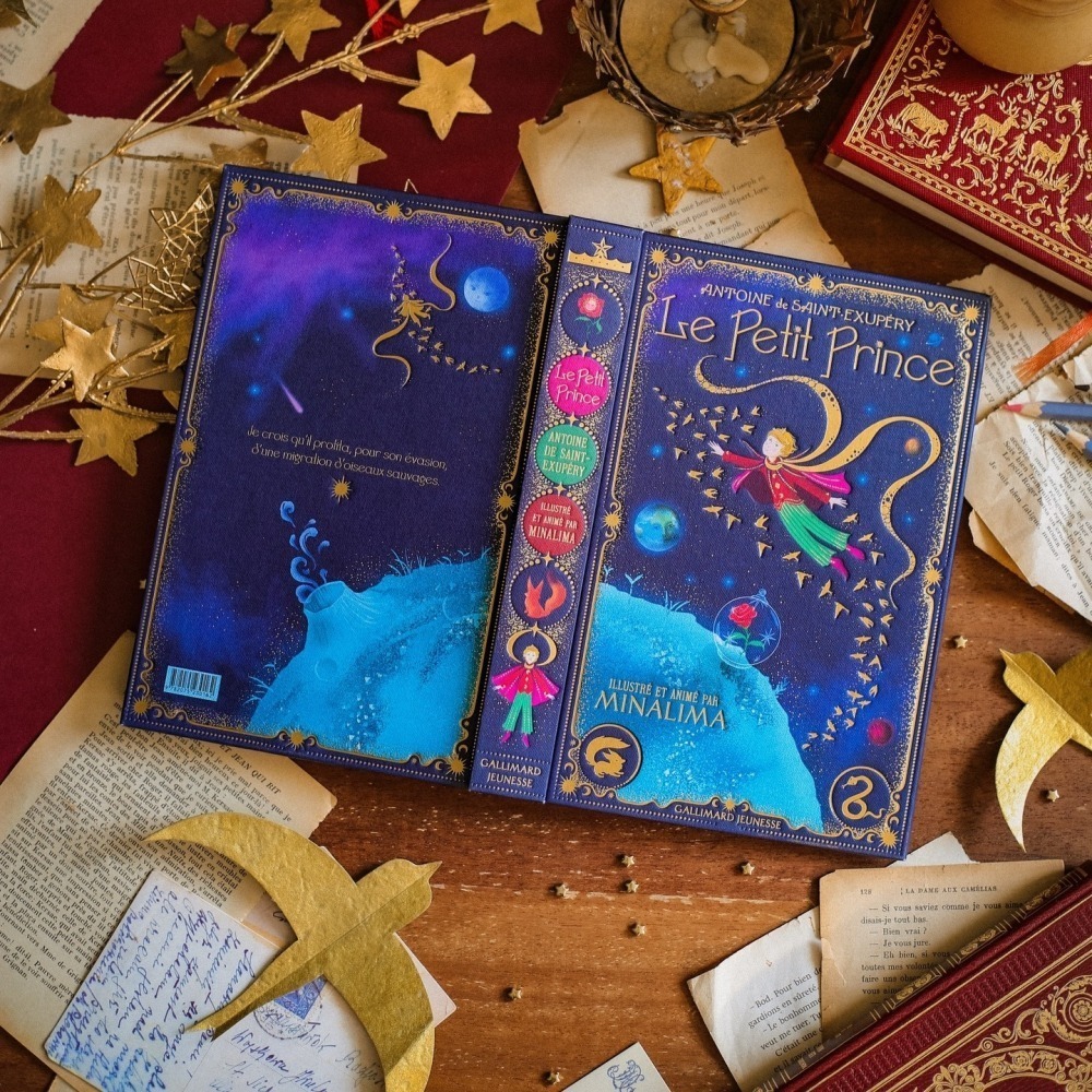 📔 MinaLima 互動機關書 小王子【英文&法文版】精裝書 The Little Prince 聖修伯里-細節圖6