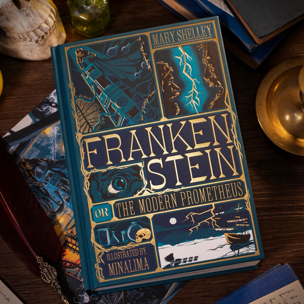 📔 MinaLima 互動機關書 科學怪人【英文版】精裝書 Frankenstein 瑪麗・雪萊