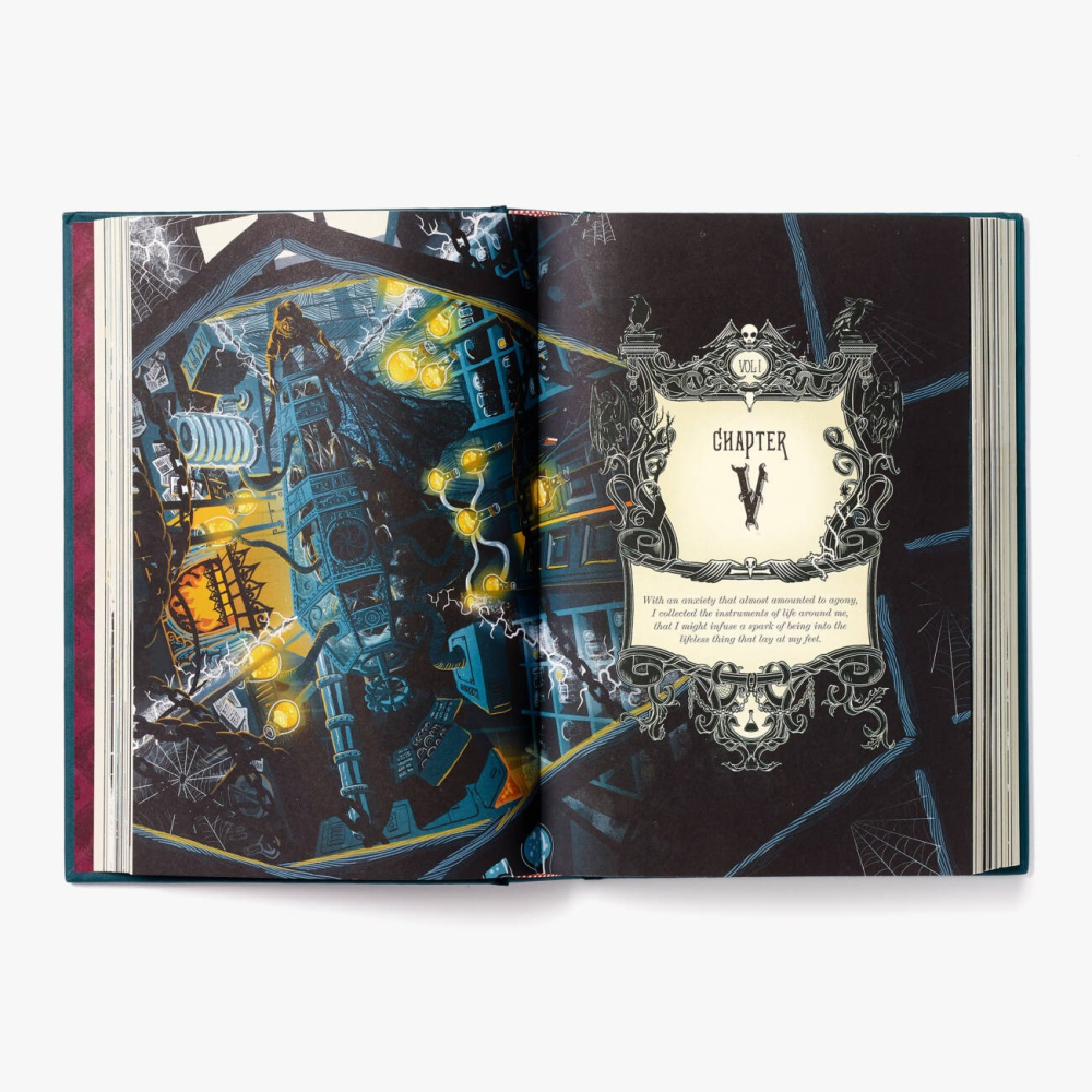 📔 MinaLima 互動機關書 科學怪人【英文版】精裝書 Frankenstein 瑪麗・雪萊-細節圖4