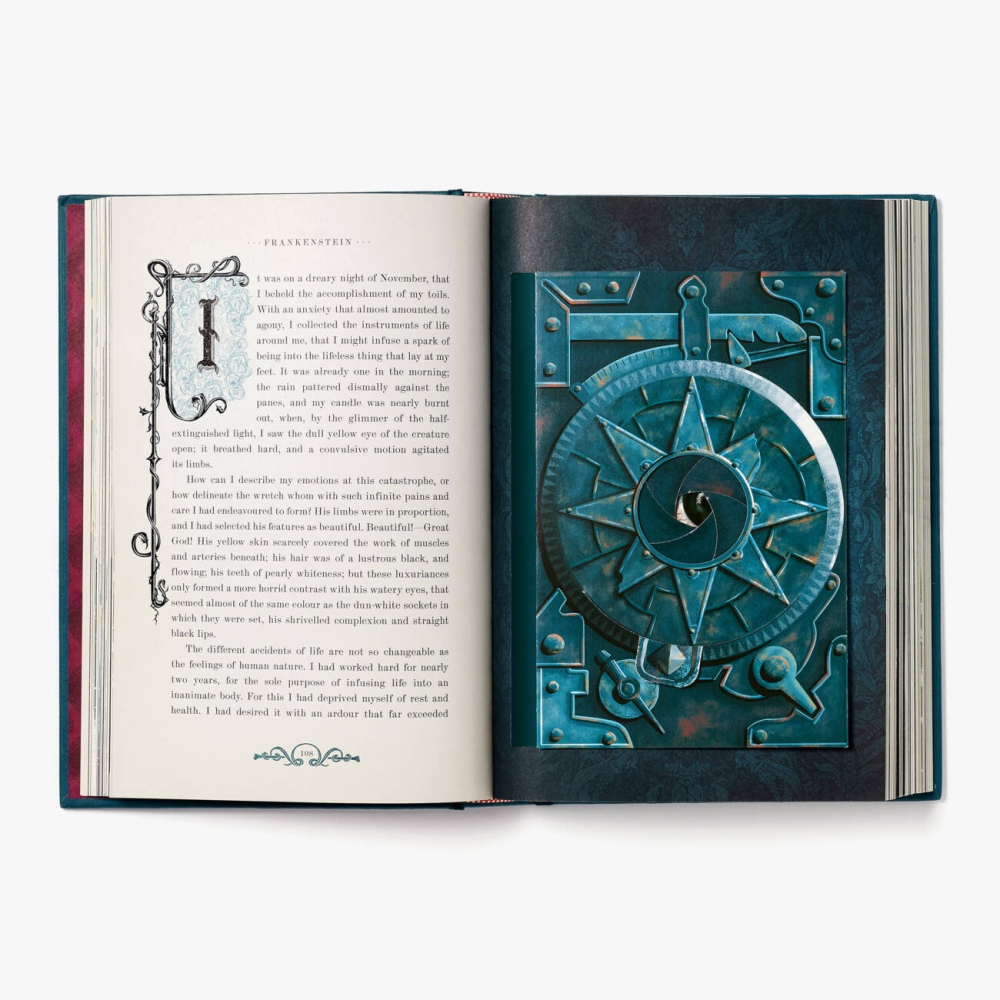 📔 MinaLima 互動機關書 科學怪人【英文版】精裝書 Frankenstein 瑪麗・雪萊-細節圖6
