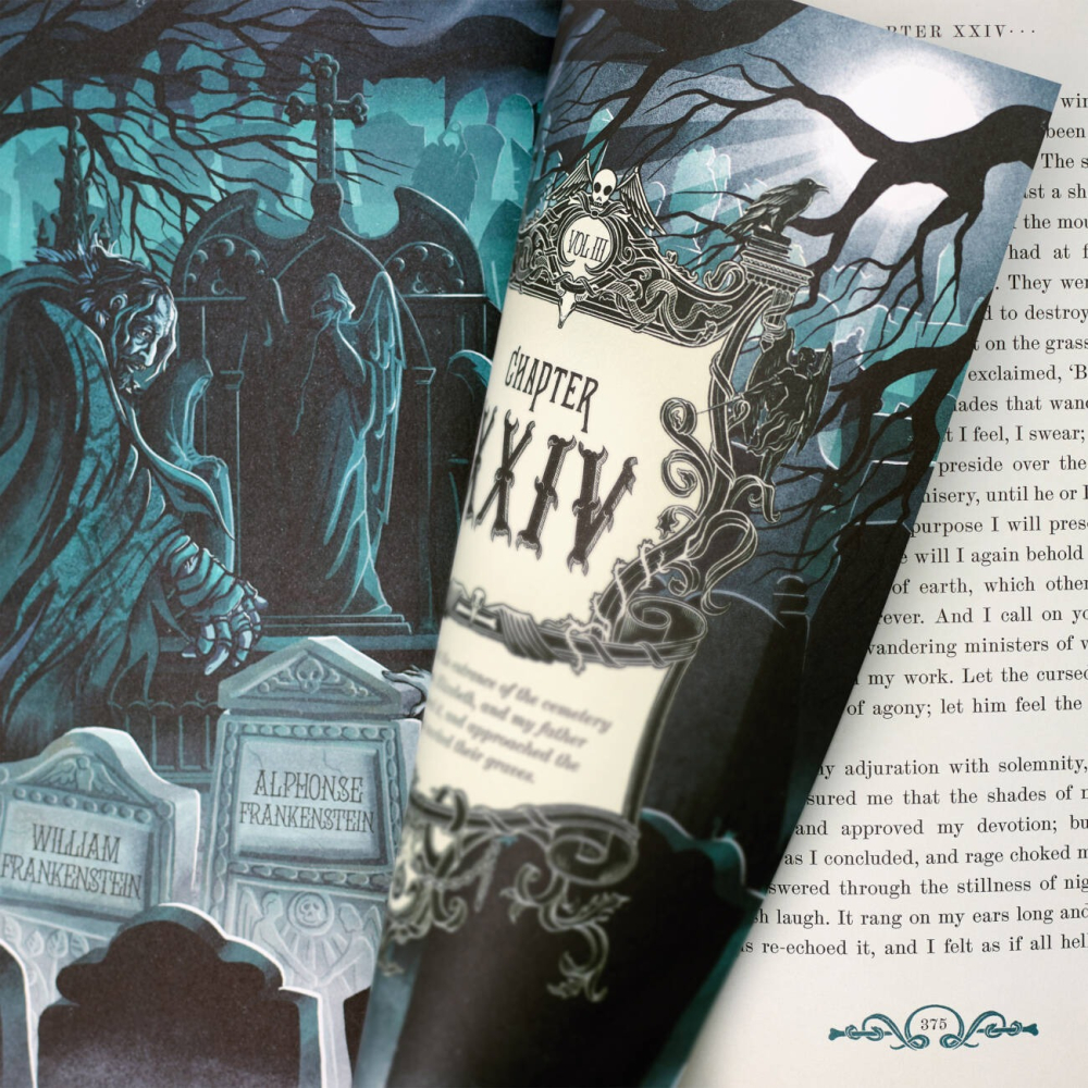 📔 MinaLima 互動機關書 科學怪人【英文版】精裝書 Frankenstein 瑪麗・雪萊-細節圖8