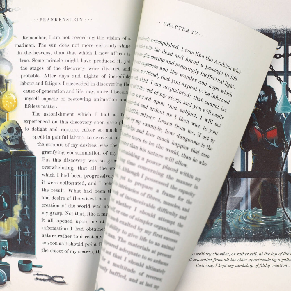 📔 MinaLima 互動機關書 科學怪人【英文版】精裝書 Frankenstein 瑪麗・雪萊-細節圖9