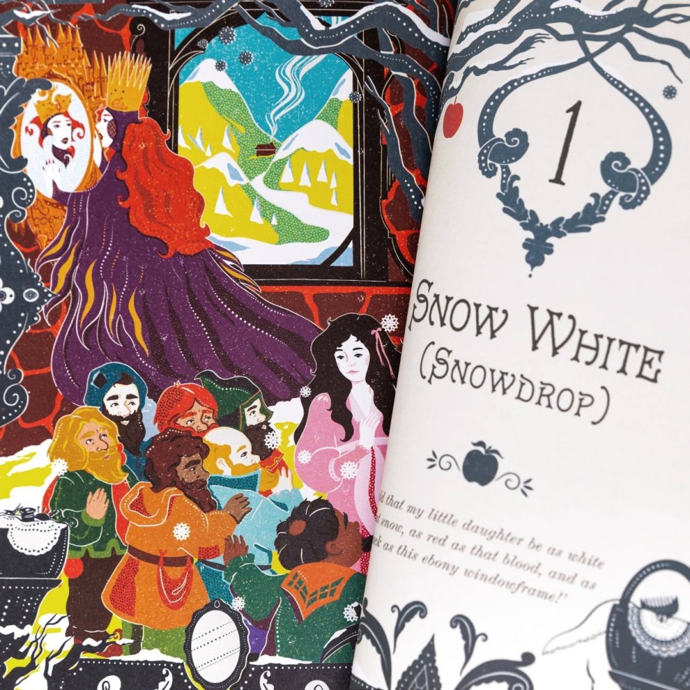 📔 MinaLima 互動機關書 白雪公主與格林童話【英文版】精裝書 Snow White-細節圖4