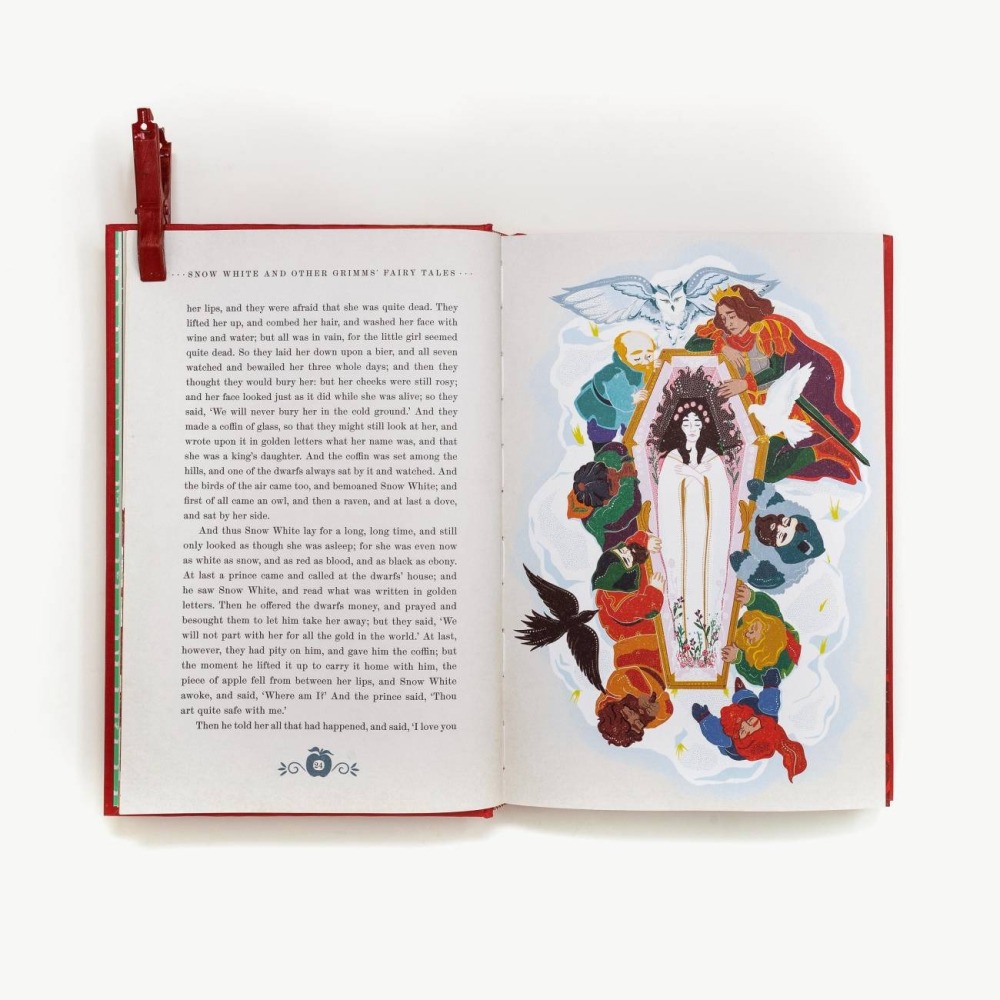 📔 MinaLima 互動機關書 白雪公主與格林童話【英文版】精裝書 Snow White-細節圖5