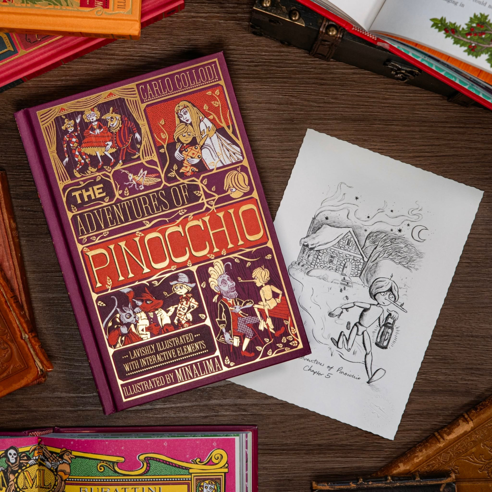 📔 MinaLima 互動機關書 木偶奇遇記【英文版】精裝書 The Adventures of Pinocchio