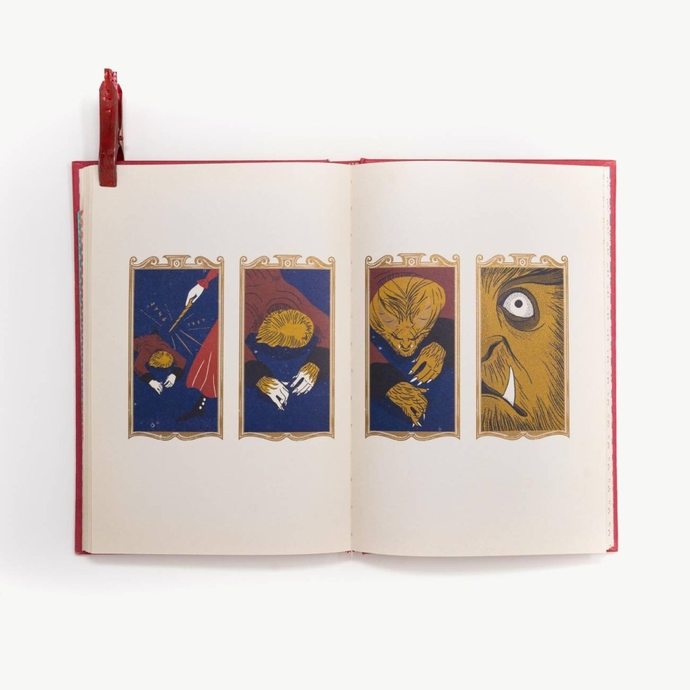 📔 MinaLima 互動機關書 美女與野獸【英文版】精裝書 The Beauty and the Beast-細節圖4