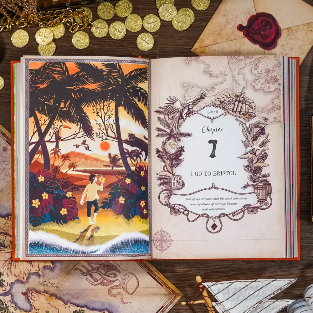 📔 MinaLima 互動機關書 金銀島【英文版】精裝書 Treasure Island Robert Louis-細節圖2