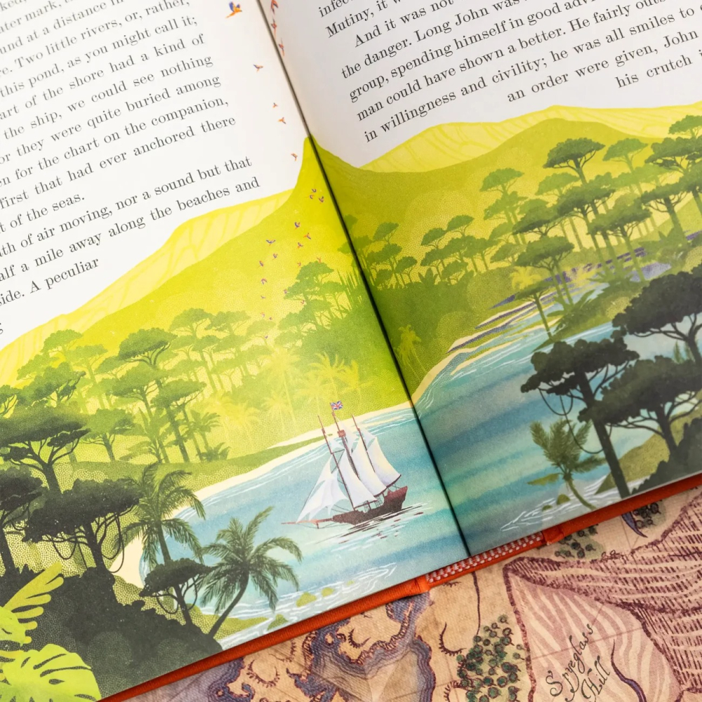📔 MinaLima 互動機關書 金銀島【英文版】精裝書 Treasure Island Robert Louis-細節圖7