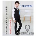170cm編號5黑色背心+長褲+長袖白襯衫+黑點點領結