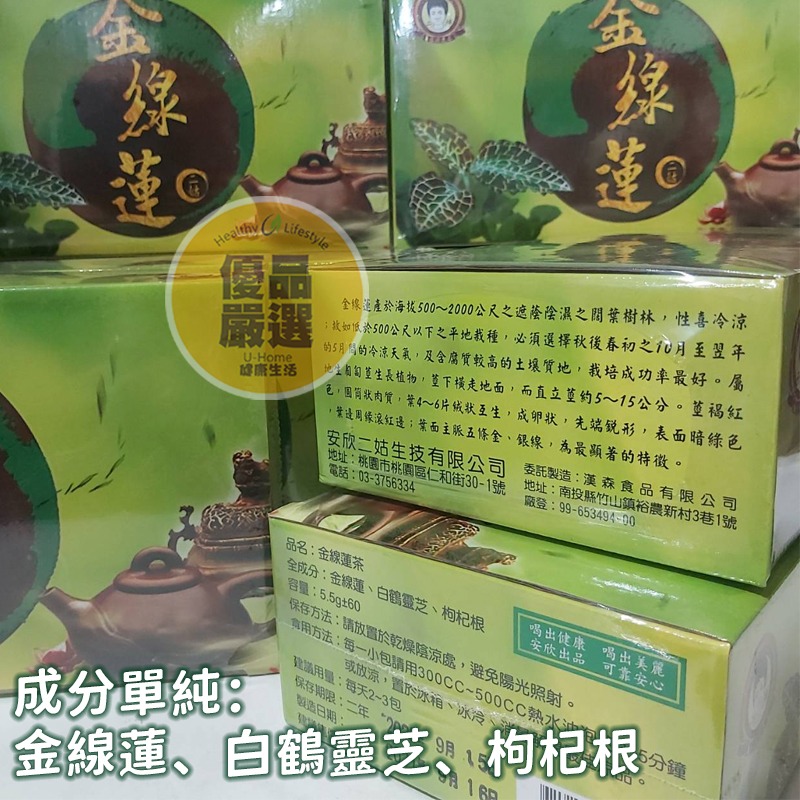 金線蓮茶包 ｜大克數 60包-細節圖2