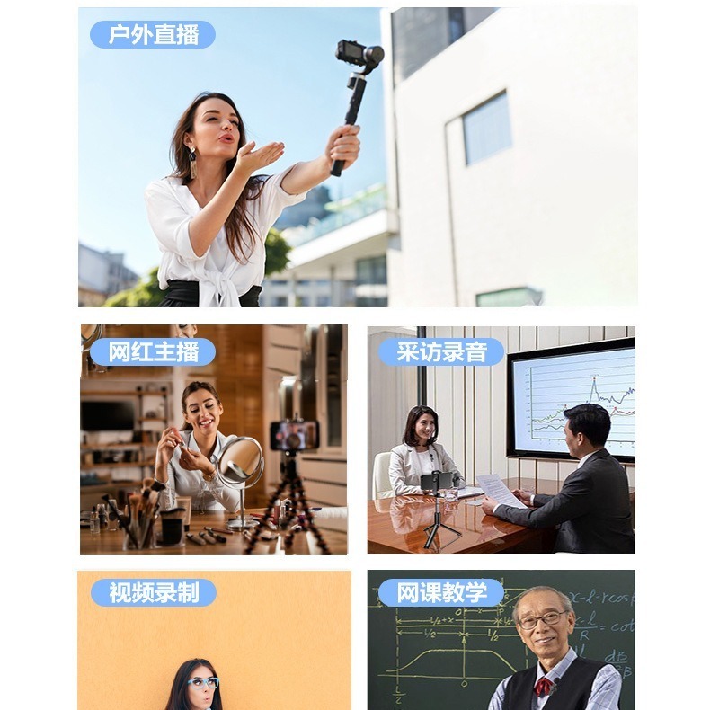 (現貨)一對二無線領夾式麥克風 隨插即用 直播麥克風 降噪話筒手機收音器錄音 Type-c/iphone接口 無線領夾式-細節圖4