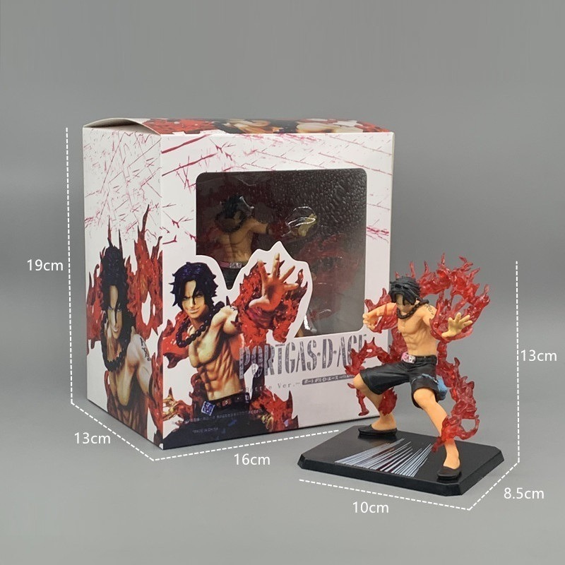 (現貨)海賊王公仔盒裝 魯夫 艾斯 索隆 香吉士 蛋糕裝飾 公仔收藏 車載擺件 實心PVC-細節圖5