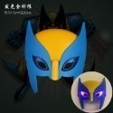 (現貨)發光面具 萬聖節 聖誕節 美國隊長 綠巨人浩克 蜘蛛人 鋼鐵人 蟻人 雷神 KT 大黃蜂 擎天柱 奧特曼-規格圖4