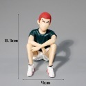 (現貨)灌籃高手動漫公仔 櫻木花道 流川楓 公仔擺件 車載擺件 實心PVC 蛋糕裝飾-規格圖1