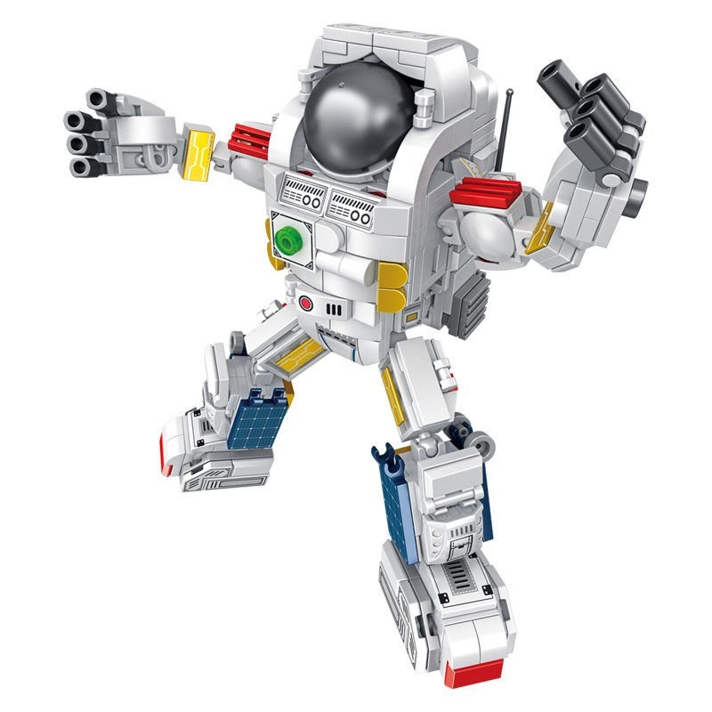 (現貨)633081 潘洛斯積木 兼容樂高 12合1拼裝小顆粒積木  兒童DIY玩具 航天宇航員-細節圖2