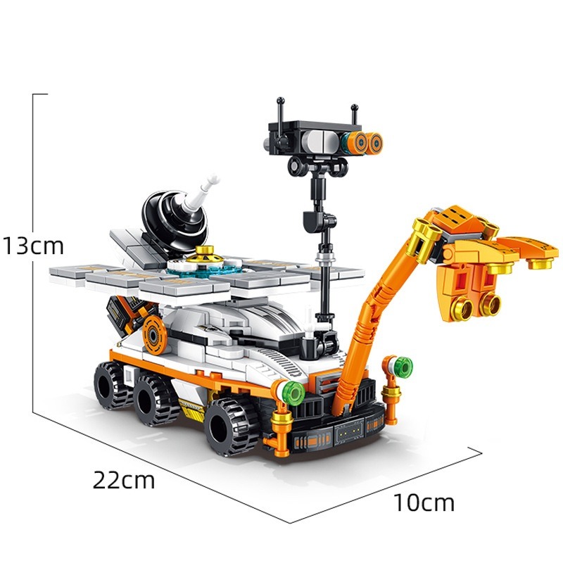 (現貨)633058 潘洛斯積木 兼容樂高 12合1拼裝小顆粒積木  兒童DIY玩具 火星探測車-細節圖2