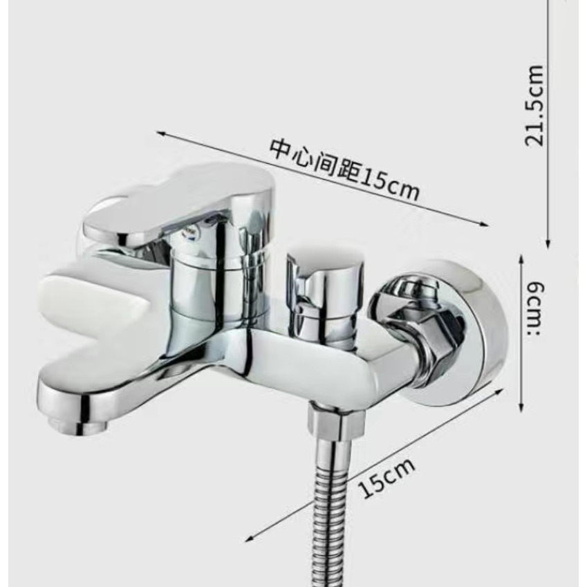 【現貨】升級側開換檔淋浴龍頭 全銅混水閥花灑沐浴套裝 浴室浴缸混合開關 三聯冷熱水通往 淋浴水龍頭 蓮蓬頭水龍頭-細節圖6