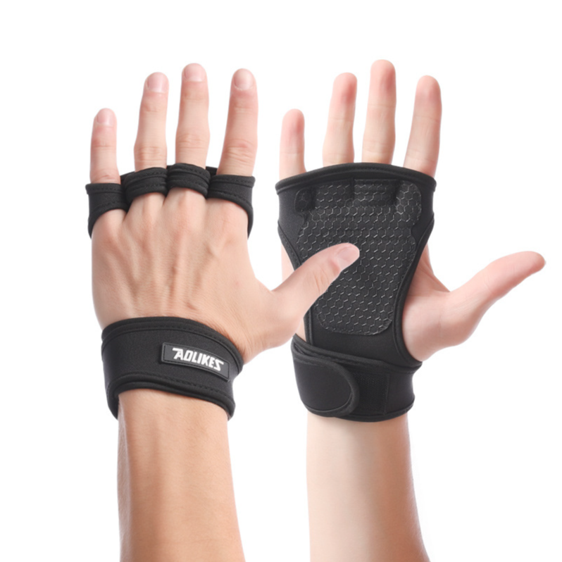 手指套 四指手套 手套 健身手套 AOLIKES 117 正公司貨 運動手套 防滑手套 透氣手套 手掌套 護具-細節圖8