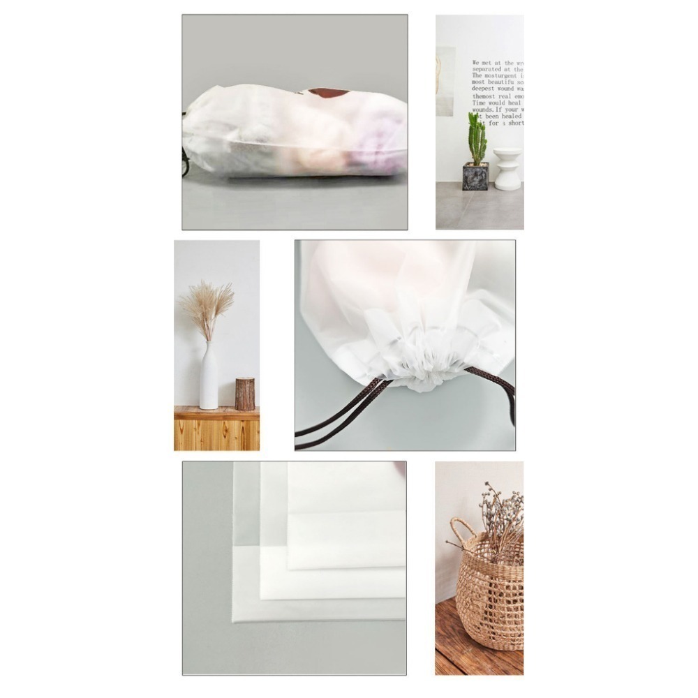 卡通束口袋 磨砂束口袋 透明束口袋 旅行束口袋 防水 防塵 旅行 磨砂 透明 收納袋 束口袋-細節圖4