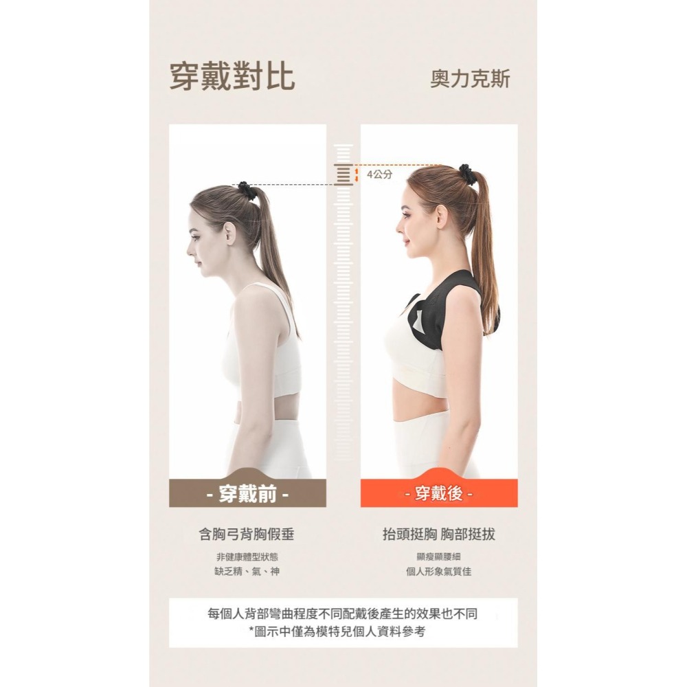 【艾立克愛運動】開肩美背 美姿弹力帶 挺胸直背 美姿帶 透氣隐形 男女8字型開肩帶 AOLIKES 3116  附發票-細節圖3