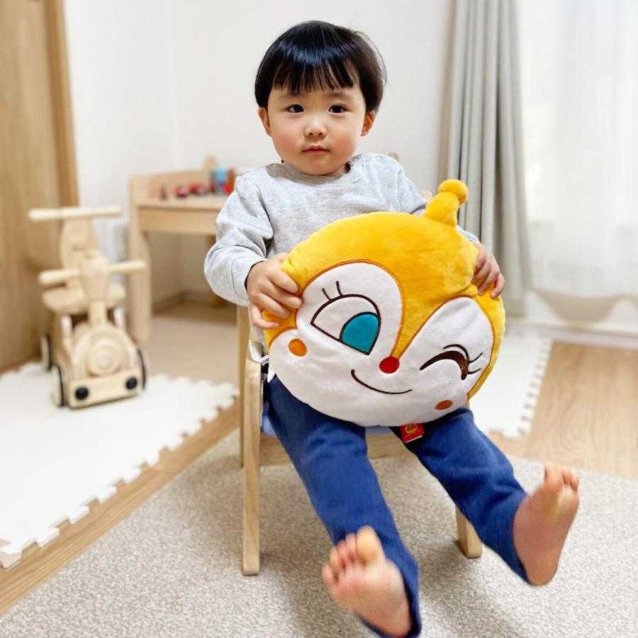 麵包超人臉型靠墊 抱枕（紅精靈）日本麵包超人商品-細節圖3