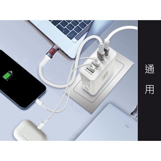 【保固附發票】MW 明緯 100W GaN氮化鎵 USB 4埠 Type-C Type-A PD 充電器 NGE100-細節圖4