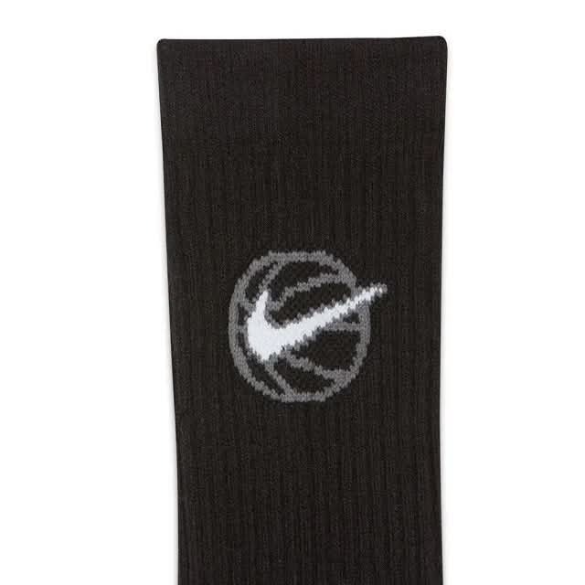 NIKE U NK CREW EVERYDAY BBALL 黑色 厚底 籃球襪 三雙一組 定價650-細節圖4
