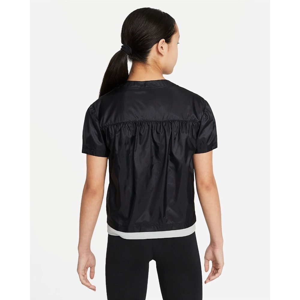 兒童 Nike Air Woven Short-Sleeve Top 按壓式鈕扣 上衣-細節圖4