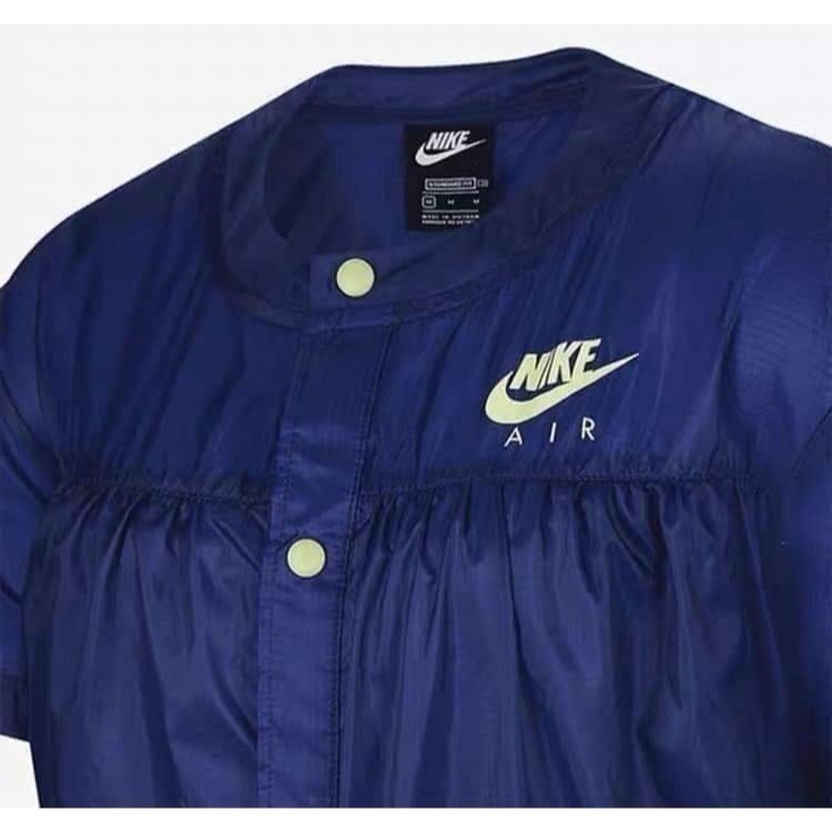 兒童 Nike Air Woven Short-Sleeve Top 按壓式鈕扣 上衣-細節圖7