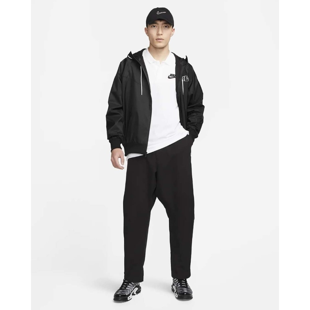 男子 NIKE Sportswear 棉質 短袖POLO衫 白-細節圖5