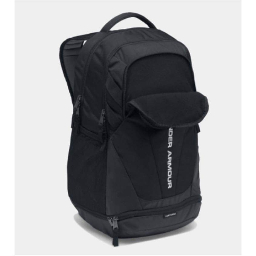 UA Hustle 3.0 Backpack 黑色 防潑水 可放15英吋筆電 底層可放鞋 雙肩背包-細節圖8