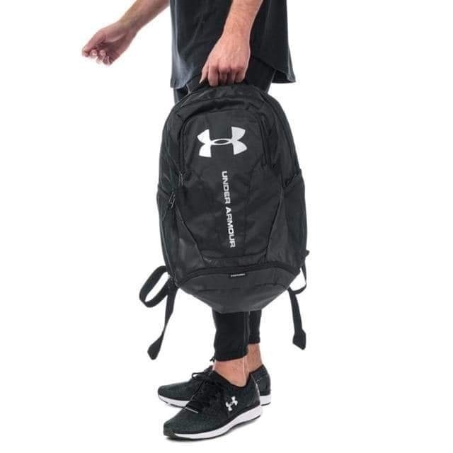 UA Hustle 3.0 Backpack 黑色 防潑水 可放15英吋筆電 底層可放鞋 雙肩背包-細節圖10