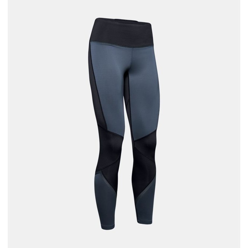 UA 女 ColdGear® Doubleknit Graphic 緊身褲-細節圖5