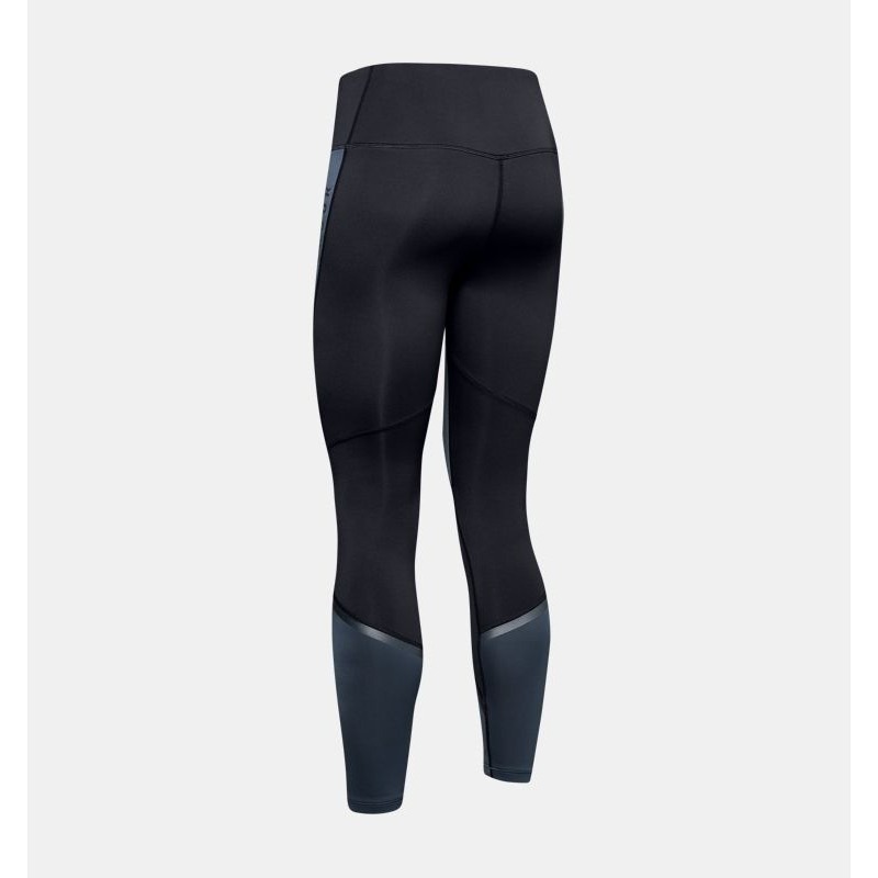 UA 女 ColdGear® Doubleknit Graphic 緊身褲-細節圖6