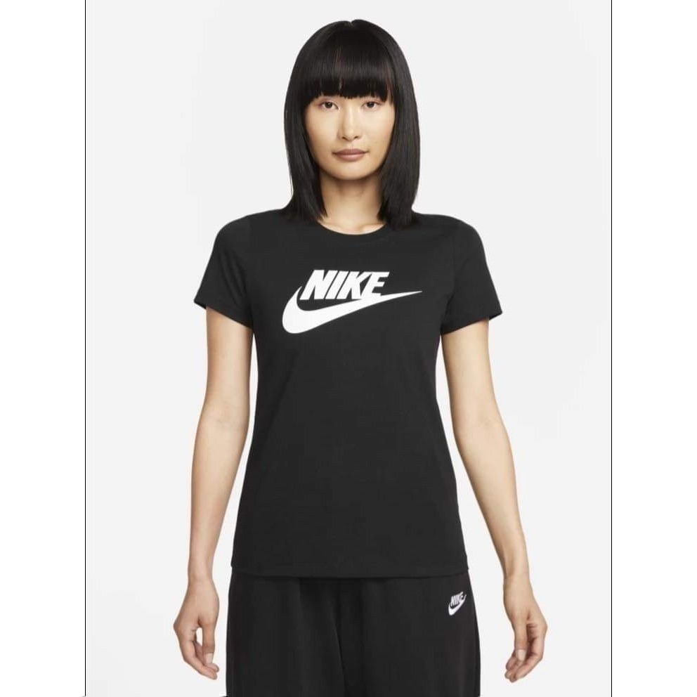 女子 NIKE AS W NSW TEE ESSNTL 基本款 短棉T 黑-細節圖3