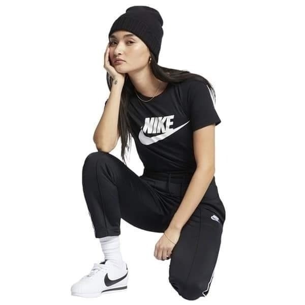 女子 NIKE AS W NSW TEE ESSNTL 基本款 短棉T 黑-細節圖5