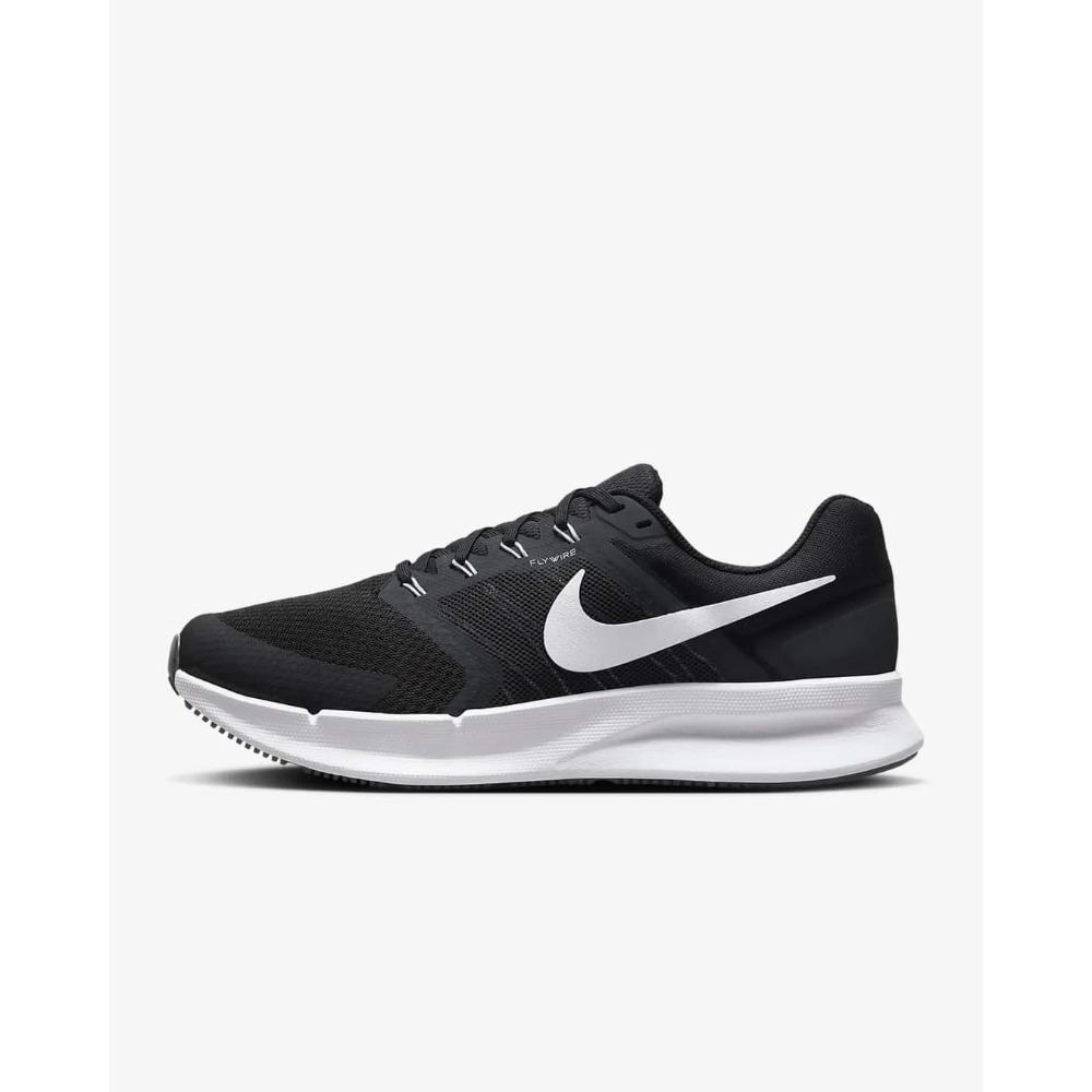 男款 Nike Run Swift 3 黑白 輕量化 緩震 路跑鞋-細節圖2