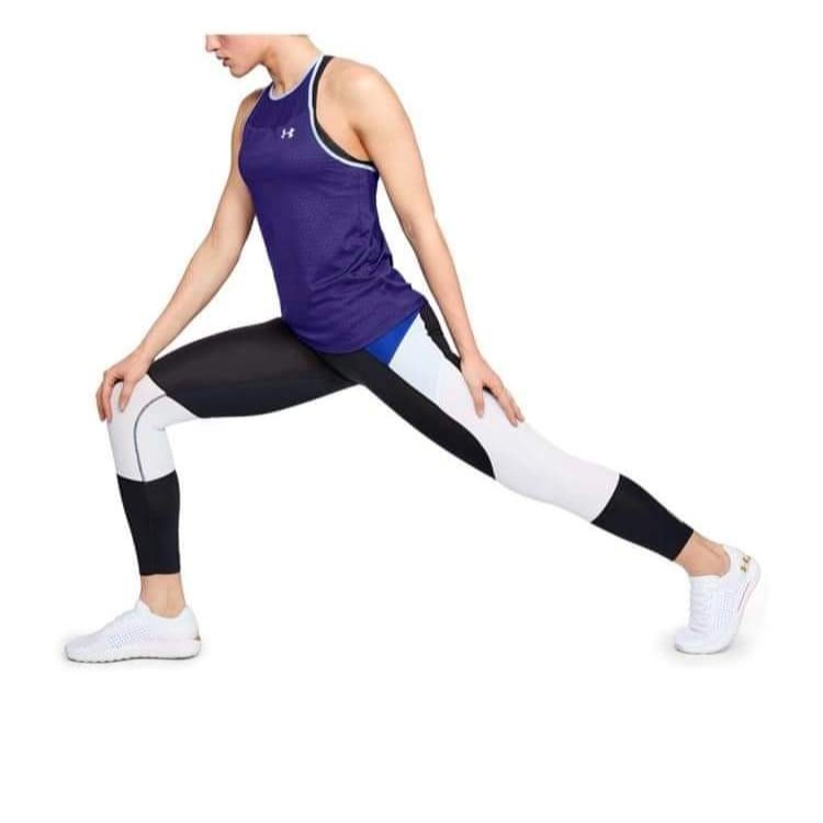 女 UA HexDelta 藍色 快速排汗 運動背心 定價1880-細節圖4