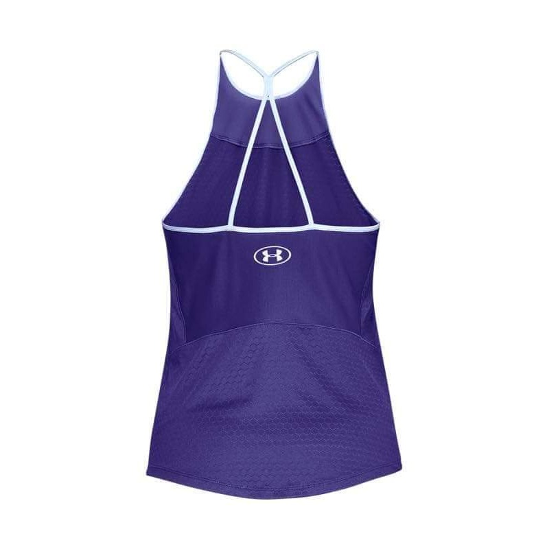 女 UA HexDelta 藍色 快速排汗 運動背心 定價1880-細節圖5