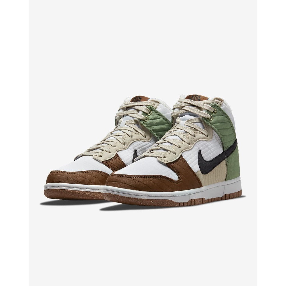 女Nike Dunk High LX 經典款內襯絨毛色塊拼接休閒鞋DN9909-100 - NIKE