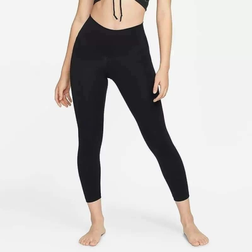 女子 Nike Yoga DIR-FIT 黑色 瑜伽 訓練 緊身高腰九分內搭褲