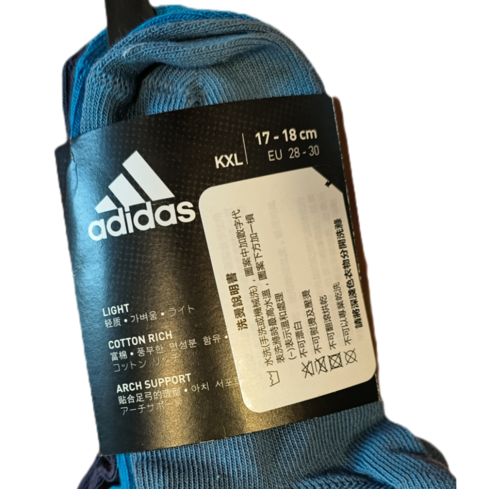 中童adidas unisex-adult LIGHT ANK 3PP Socks 三色一組 薄款 短襪-細節圖3