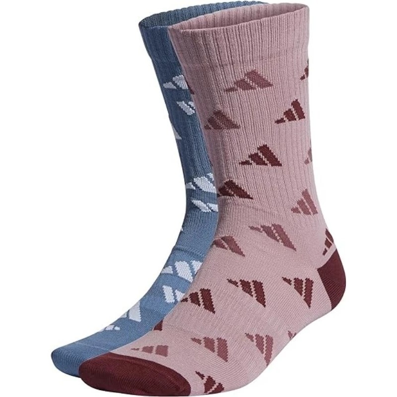 小朋友 adidas Unisex Crew Aop 2pp Socks 二色一組 襪子-細節圖5