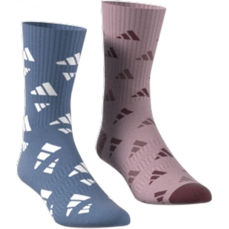 小朋友 adidas Unisex Crew Aop 2pp Socks 二色一組 襪子-細節圖3